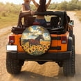 thumbnail image 3 of KAKALAD Horse Sunflowers 11 Spare Tire Cover Universal Vehicle Accessories Buckle Car Tools 14”in, 3 of 6