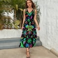 thumbnail image 6 of Otomi Black Sleeveless Dress Long veiled dresses summer dresses for women Bridesmaid dress woman, 6 of 7
