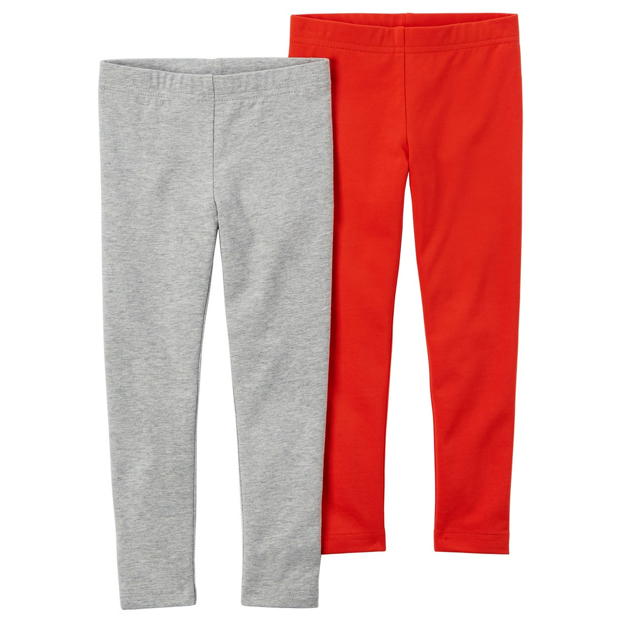 Carter s Legging Bebe Fille Rouge gris 3 Mois Walmart