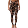 thumbnail image 6 of SEANATIVE High Waisted Leggings for Women Brown Black Tie-dye, 3XL, 6 of 6
