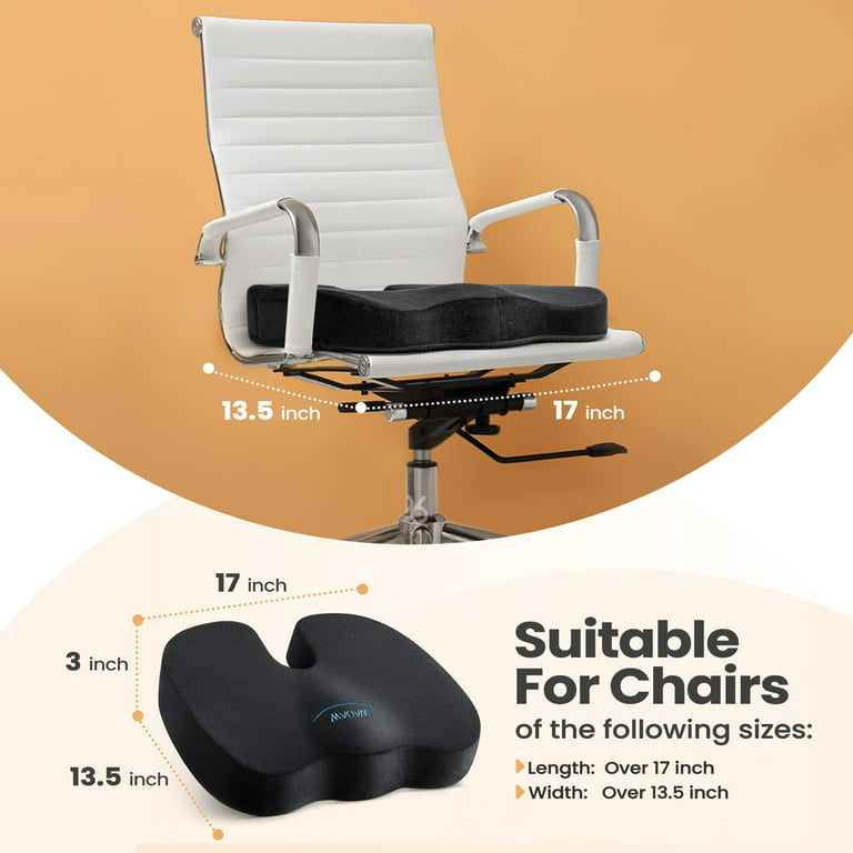 Butt Pillow for Tailbone, Office Chair Cushions for Back and Butt Increases  Seating Comfort, Foam Cushion Pads for Long Sitting Hours on
