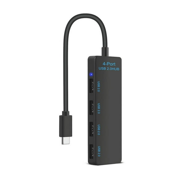 USB C to 4 Port USB 2.0 Adapter Splitter for Connecting Mouse Keyboard Tablets Mouse and More Charging Dock