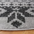 thumbnail image 6 of SAFAVIEH Adirondack Zachary Geometric Area Rug, Silver/Black, 4' x 4' Round, 6 of 9