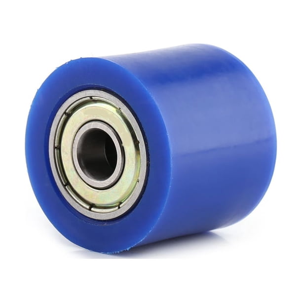 Guía de rueda tensora deslizante de rodillo de polea de cadena de transmisión de 8mm para bicicleta de calle motocicleta ATV azul Jadeshay A