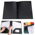 thumbnail image 2 of Heavy Duty Plastic 2 Pocket Folder, Durables Plastic Folders with Prongs and Two Pockets for Letter Size Paper, Assorted Colors, 2 of 9