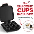 thumbnail image 3 of Dash Sous Vide Style Family Size Egg Bite Maker for Breakfast Bites Sandwiches, Healthy Snacks, Desserts, Keto and Paleo Friendly, Red, 3 of 6