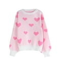 thumbnail image 5 of Women Sweaters Crewneck Cute Heart Valentine's Day Long Sleeve Knitted Sweaters Winter Pullover Sweaters Alsol Lamesa, 5 of 6