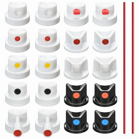 Universal Spraying Can Nozzle Kit for Montana/ - 20 Assorted Caps & Tips Graffiti, Auto Repair, DIY Projects