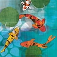 thumbnail image 3 of Venter, Tandi 15x15 Black Modern Framed Museum Art Print Titled - Lucky Koi II, 3 of 5