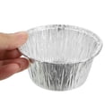 thumbnail image 2 of 100 moldes redondos desechables de 110 ml para tartaletas de huevo, de aluminio, para hornear magdalenas y muffins., 2 of 8
