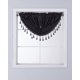 thumbnail image 2 of SAMIMPORT-2011 Cortinas opacas con bolsillo para barra, color negro liso, 122 x 96 cm, 2 of 2