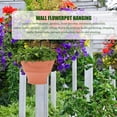 thumbnail image 4 of COMPUKAS 2Pcs Hanging Flower Pot Plastic Holder for Indoor Outdoor Garden Plants, 4 of 8