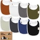thumbnail image 1 of Paquete de 8 baberos orgánicos para bebés KeaBabies, suaves y absorbentes para recién nacidos, 1 of 9