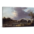 thumbnail image 1 of ARTCANVAS Old Walton Bridge Over The Thames 1754 Canvas Art Print by Canaletto - Size: 12" x 8" (0.75" Deep), 1 of 9