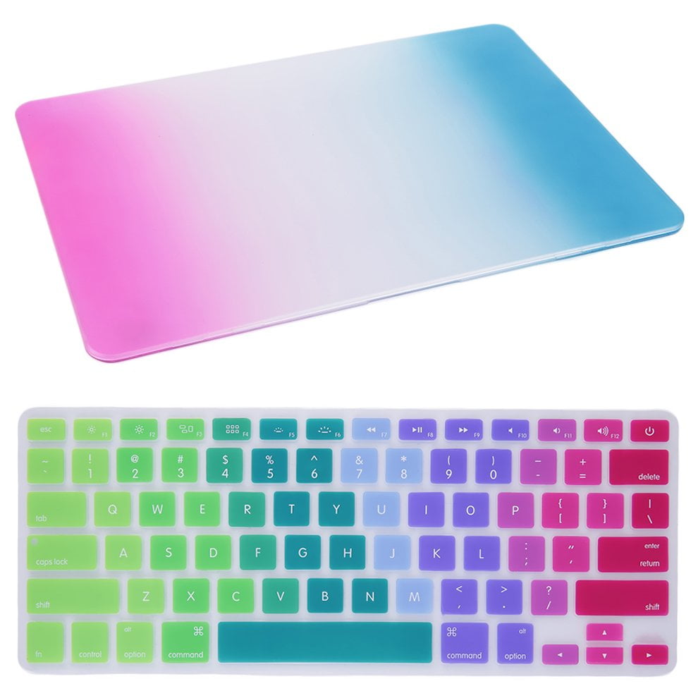 Rubberized/Crystal Clear Hard Case+Keyboard Cover for New MacBook Retina 12"Inch 
