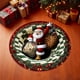 thumbnail image 1 of Alfombra circular navideña | Felpudo navideño con efecto visual 3D | Felpudo absorbente y antideslizante para entrada, baño y cocina | Felpudo de poliéster multicolor de 40 cm, 1 of 5