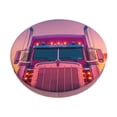 thumbnail image 1 of Balery Sunset Truck Highway Fundas de asiento para taburete de bar redondo de tela de terciopelo ajustables que protegen de arañazos y manchas para sillas de 14 a 17 pulgadas.-13 inch, 1 of 7