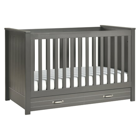 DaVinci Asher 3-in-1 Convertible Crib with Toddler Bed Conversion Kit in Slate (Davinci Ascent Best Price)
