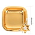 thumbnail image 2 of KAJNBN 1Set Decorative Snack Dish Aluminium Alloy Small Serving Tray For Leisure Time And Dinner 5.50X5.50 In, 2 of 8