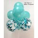 thumbnail image 2 of Adornos y decoración Globos verde azulado Confeti metálico Globos turquesas para baby shower Cumpleaños Boda Decoraciones para fiestas de compromiso, 2 of 5