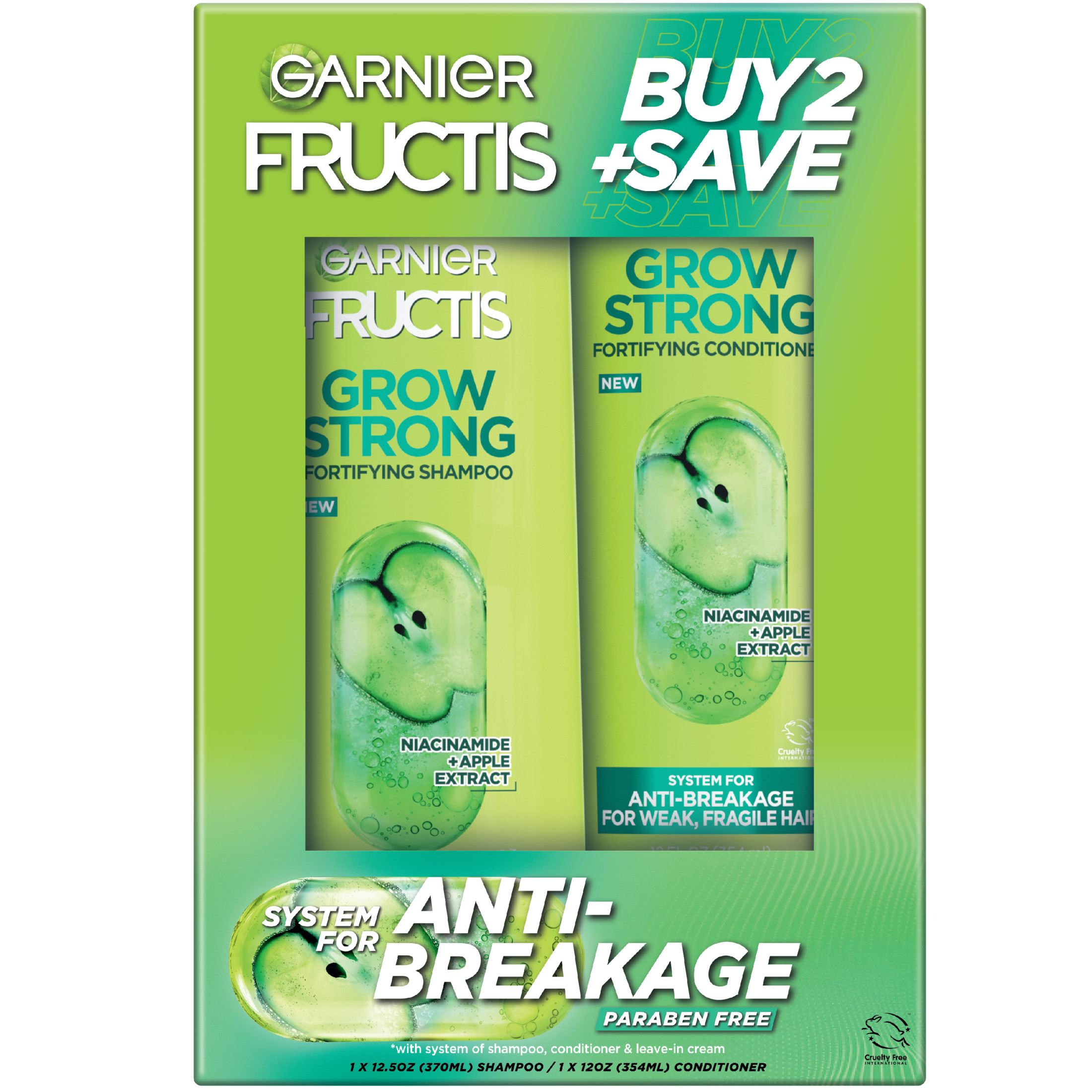 Garnier Fructis Grow Strong Shampoo & Conditioner Kit photo 1
