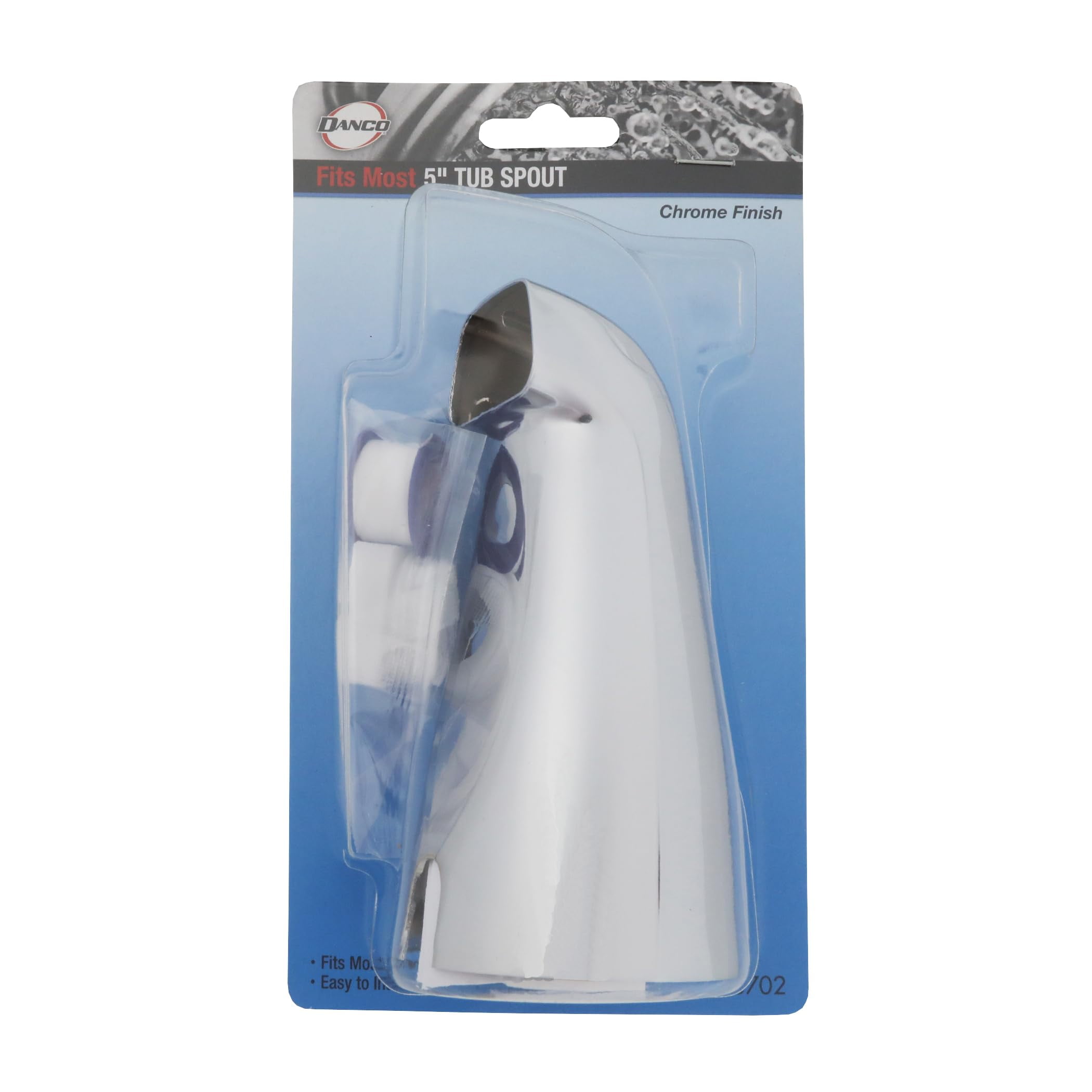 Caño De Baño DANCO Con Desviador - Acabado Cromado, Metal (Repuesto Para Ducha)