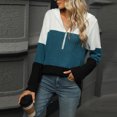 thumbnail image 4 of Oplxuo 2025 Fall Womens Hoodies Oversized Casual Fashion Sweaters Long Sleeve V Neck Knit Pullover Tops, 4 of 7