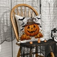 thumbnail image 3 of Sm:)e Pumpkin Bat Spider Web Halloween Pillow Covers 18x18 Inch Set of 2, Cushion Covers for Sofa Home Decor, 3 of 6