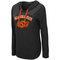 thumbnail image 2 of Women's Colosseum Black Oklahoma State Cowboys My Lover Lightweight Hooded Long Sleeve T-Shirt, 2 of 3