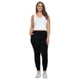 thumbnail image 4 of Women’s Solid Crewneck Scuba Sweatshirt and Joggers Set, Black (Set), XL, 1 Set, 4 of 4