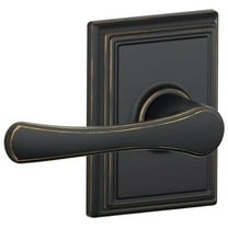 Schlage F10 VLA 716 ADD 16-080 10-027 134 N N SL Addison Collection Avila Hall and Closet Lever, Aged Bronze