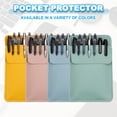 thumbnail image 4 of Uxcell 2 Paquete Protector de Bolsillo de Cuero, Protector de Bolígrafos Multiusos, Organizador de Bolsas para Camisas y Batas de Laboratorio, Violeta, 4 of 7