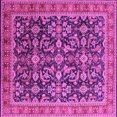 thumbnail image 1 of Ahgly Company Indoor Square Oriental Pink Industrial Area Rugs, 8' Square, 1 of 4