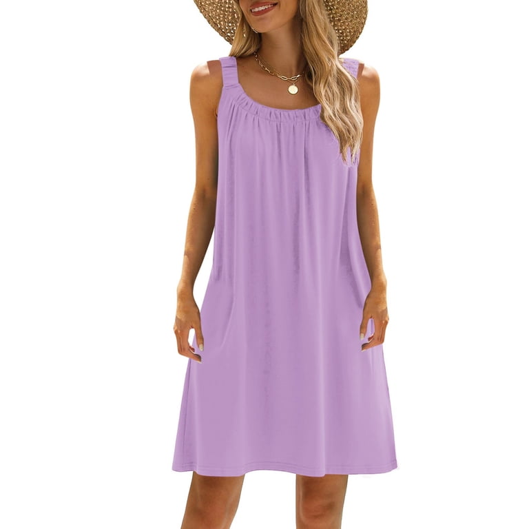 AKAFMK Summer Maternity Clothes,Sleeveless Maternity Dresses,Women  Fashionable Sleeveless Round Neck Printed Loose Long Dress
