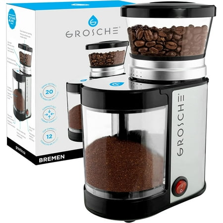 

GROSCHE Bremen Electric Burr coffee grinder compact apartment size burr coffee grinder