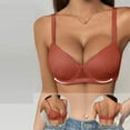 thumbnail image 5 of UQJfacai Bras for Women V No Underwire Comfortable Seamless Bras Wireless Supportive Lift Everyday Push Up Bra S-2XL, 5 of 8