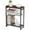 Cherry, variant on Side Table with Magazine Rack - Narrow End Table for Small Spaces - Retro Design