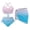 Gradient, variant on Hibiscus Women's Summer Beach Outfit 3 Piece Set: High Waisted Bikini + Chiffon Sarong - Tropical Trendy Halter Drawstring Tummy Control Swimsuit