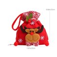 thumbnail image 3 of Ganfancp Bolsas con Asas para Regalos Navideños Artículos para Fiestas Navideñas Bolsas para Caramelos Bolsas para Decoración Navideña y Manzanas Bolsas para Regalos Atrás Ofertas de La Semana 1X Bol, 3 of 6