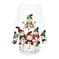 thumbnail image 5 of Odbmxy Christmas Shirts for Women Long Sleeve Oversized Ladies Tops Soft Graphic Vacation Leisure Tops, 5 of 5
