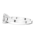thumbnail image 4 of Zuwelria 1.00 Carat Beautiful Princess Cut | D/VVS1 Moissanite Diamond Engagement Ring - Solitaire Bridal Ring - Promise Ring | 18K White Gold Over Sterling Silver | D/VVS1 Size 5, 4 of 8