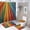Rainbow Stripes 1, variant on Bathroom Sets with Shower Curtain and Rugs, Snowflake Winter Pattern Printed on Bathroom Shower Curtain Sets with Rugs, Perfect for Bathroom Hotel Dorm Spa Home, 72 x 72 inches