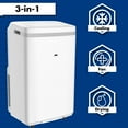 thumbnail image 5 of AuxAC New 13,000 BTU (8,000 BTU DOE) Portable Air Conditioner with Supplemental heat, MF-13HKC, 5 of 10