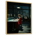 thumbnail image 2 of Designart "By Edward Masterpiece Nighthawks wall art V" Masterpiece Floater Framed Canvas Art Print, 2 of 7
