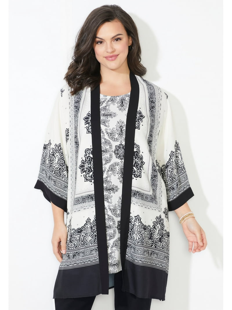 Catherines Women's Plus Size Breezeway Georgette High-Low Tunic