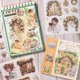 thumbnail image 2 of Pegatinas para diario de jardín, 50 hojas, scrapbooking, amarillo, 2 of 5