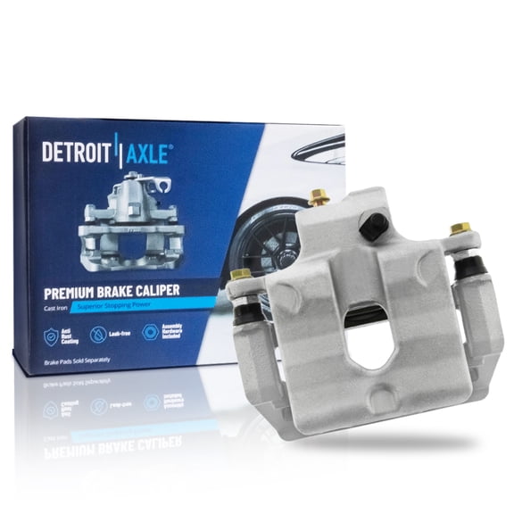 Detroit Axle - Rear Left Brake Caliper for 2008-2014 Cadillac CTS [Brake Code JE5] Disc Brake Caliper w/Bracket 2009 2010 2011 2012 2013 Replacement Driver Side Assembly