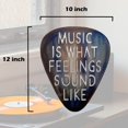 thumbnail image 5 of Azezo Metal Guitar Pick Dcor 12X10 Music Wall Art Arte De Pared De Guitarra Inoxidable Con Música Es Lo Que Suenan Los Sentimientos, 5 of 5