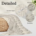 thumbnail image 2 of Beige Boho Pillow Covers, Linen Long Throw Pillow Case, Vintage Ethnic Tribe Abstract Art Holiday Pillow Protector Decorative Cushion Cover for Living Room/Bedroom 20" x 30", 2 of 8