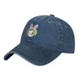 thumbnail image 2 of ZICANCN Easter Dog with Bunny Ears Adjustable Baseball Cap Women, Hats for Men Adult Washed Cotton Denim Baseball Caps Fashion Navy Blue, 2 of 8